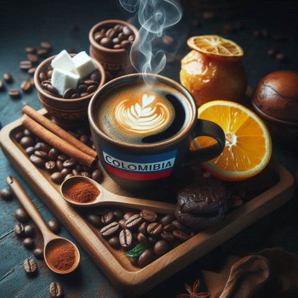 فنجان قهوه دم‌شده از دانه‌های عربیکا کلمبیا سوپر ویژه