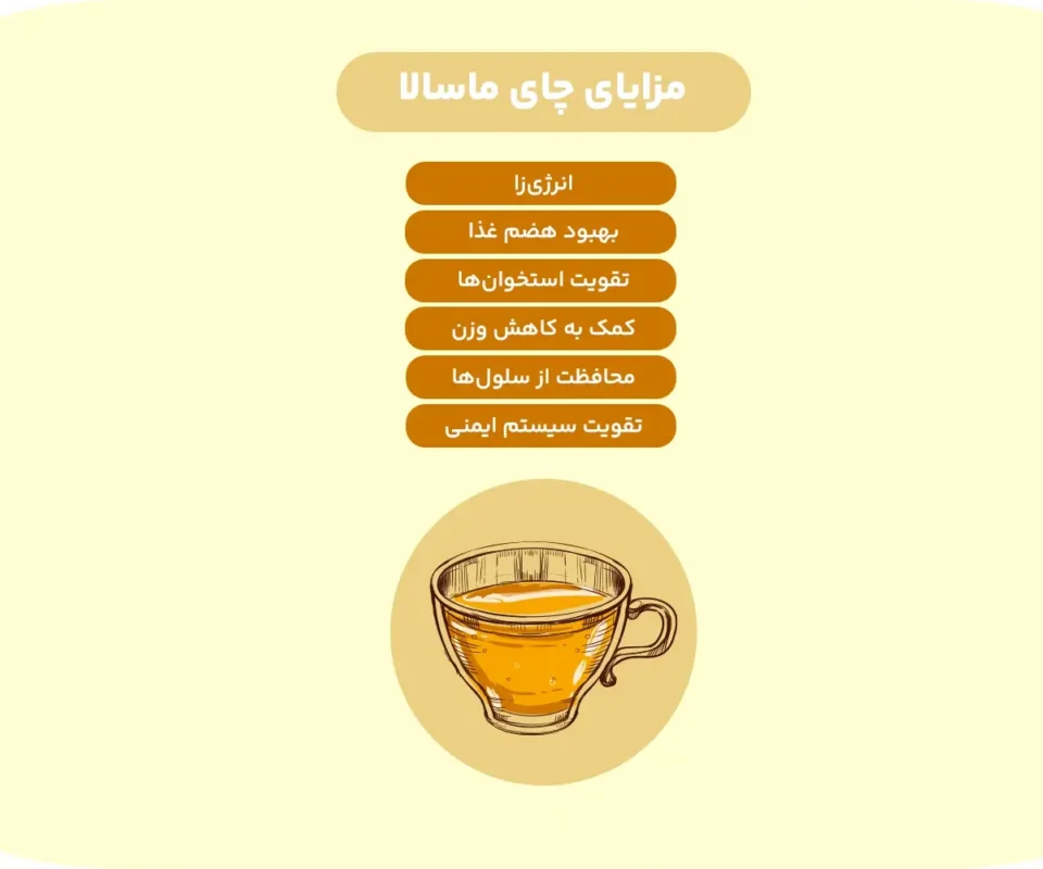 خواص چای ماسالا: از تقویت ایمنی تا لاغری
